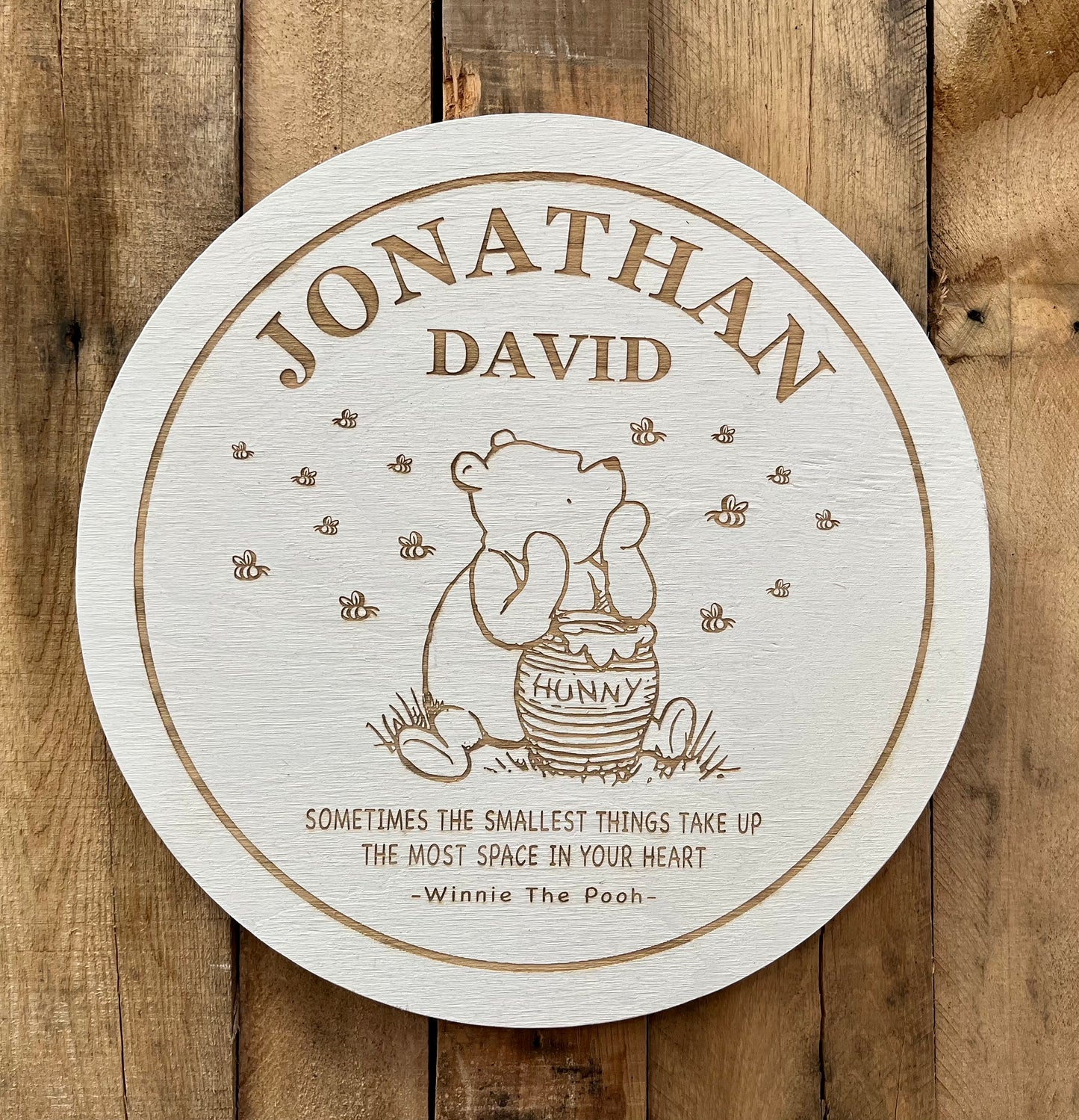 Personalized Classic Winnie The Pooh Sign