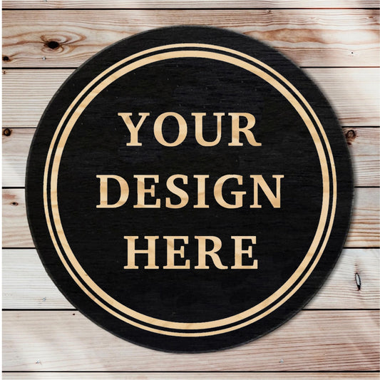 Custom Engraved Round Wood Signs – Grand Impressions